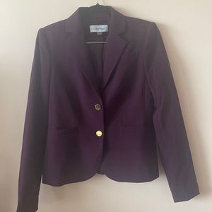 Purple Calvin Klein Blazer